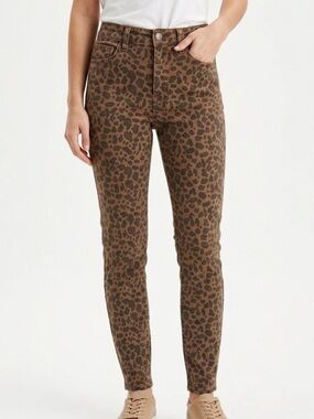 American Eagle Leopard Skinny Jeans Size 00 Short | Y2K l Animal Print High Rise